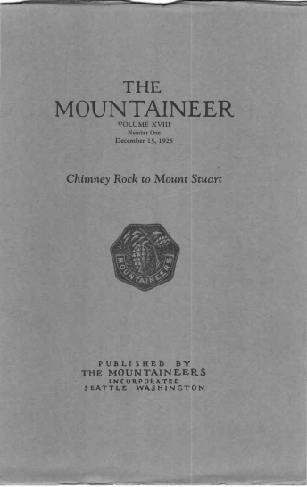 The Mountaineer 1925 cover